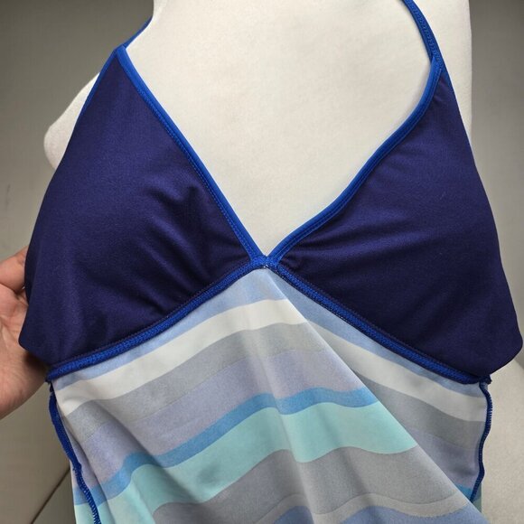 NWT Converse One Star Striped Halter Tankini Swimsuit Size Large - Picture 5 of 6